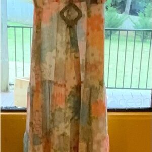 Taylor Dresses Pastel Floral Maxi Skirt